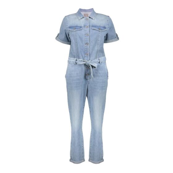 Geisha Jumpsuit Stone Bleach Denim 