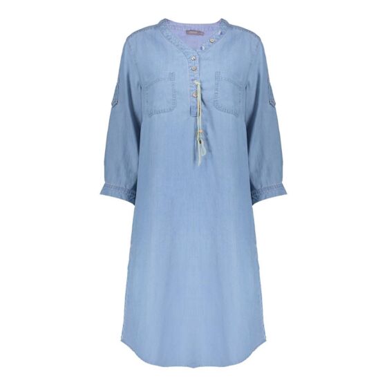 Geisha Jeans Dress Stonebleach Denim