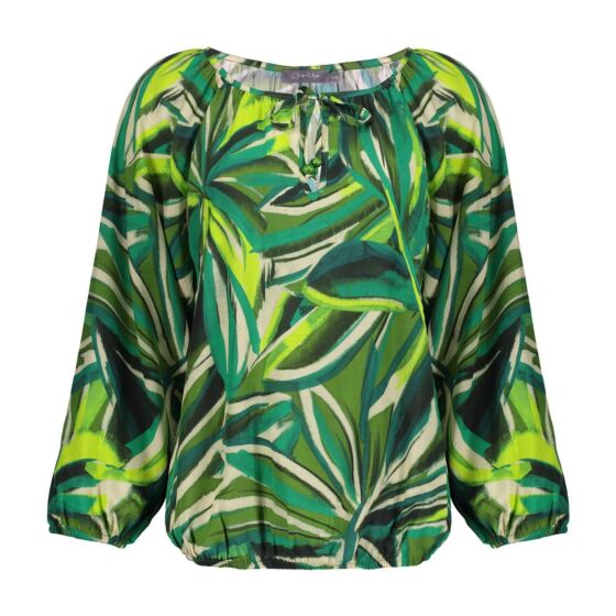 Geisha Top Ecru / Green