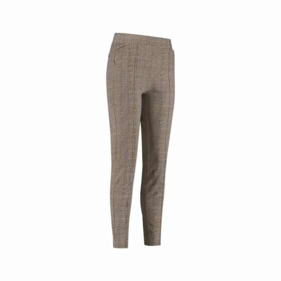 Studio Anneloes Kate Check Trousers Chestnut
