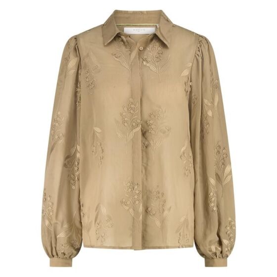 Nukus Jolies Blouse Embroidery Camel