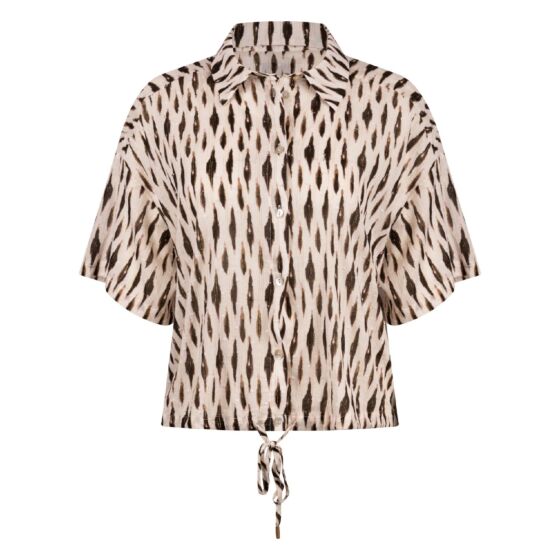 Nukus Britt Blouse Print Offwhite/Fango