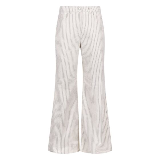 Nukus Senna Pants Stripe Offwhite Navy