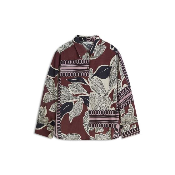 Summum Woman Blouse Scarf Print Multicolor 
