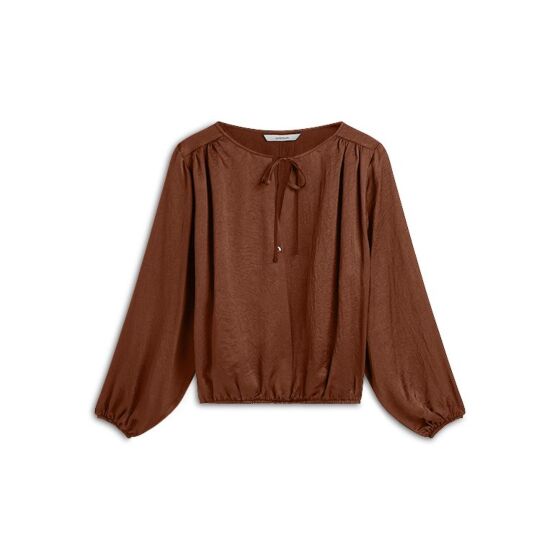 Summum Woman Top Silky Casual Toffee