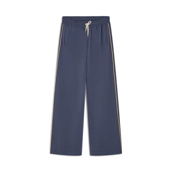Summum Woman Trousers Pinstripe Scuba Navy 