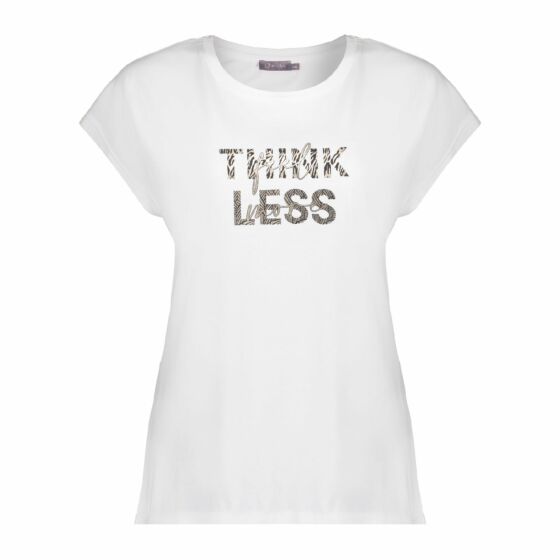 Geisha T-shirt Think Less Offwhite