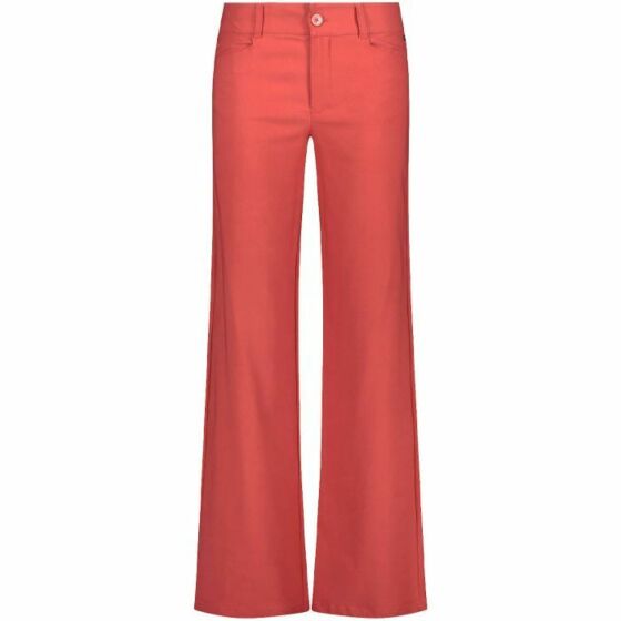 Tramontana Trousers Twill Wide Leg Stone Red 