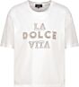Monarii T-shirt La Dolce Vita Offwhite 