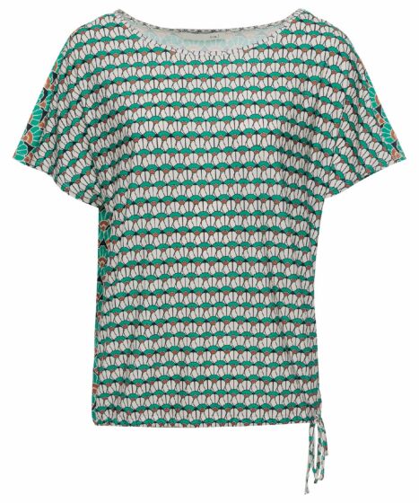 Oui Top Green Brown