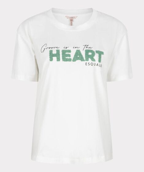 Esqualo T-shirt Cavair Print ''Heart''