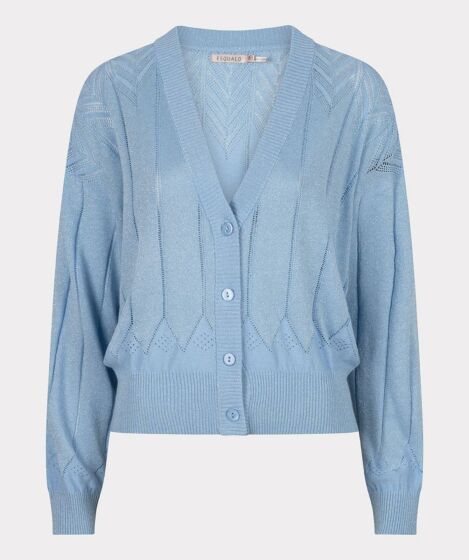 Esqualo Cardigan Lurex Fancy Blue 