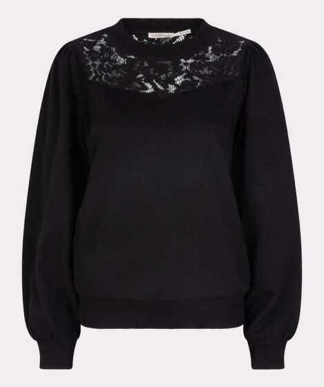 Esqualo Sweater Lace Black