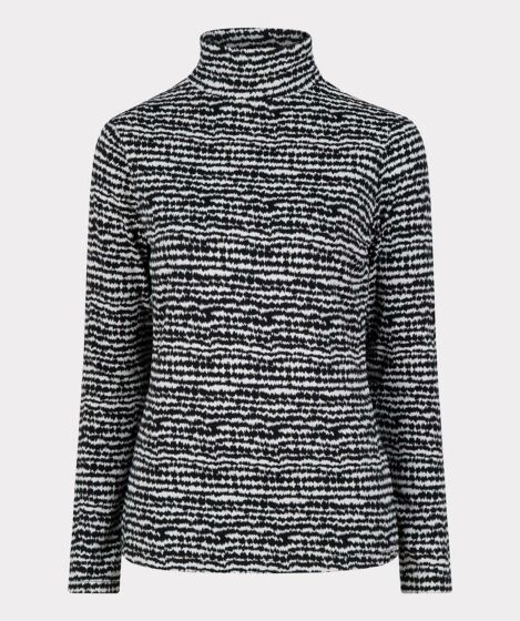 Esqualo Top Graphic IlIusion Print