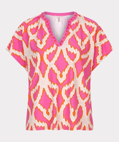 Esqualo Top Beads Disco Sparkle Print  