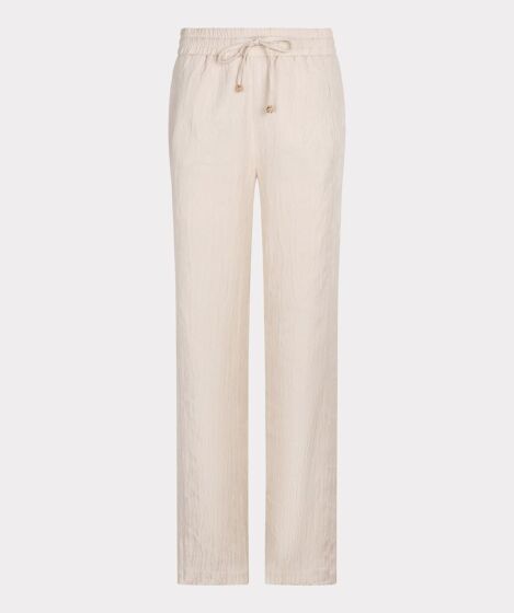 Esqualo Trousers Wide Jacquard Sand 