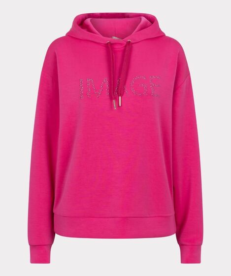 Esqualo Sweater Hoodie Modal Cerise Pink