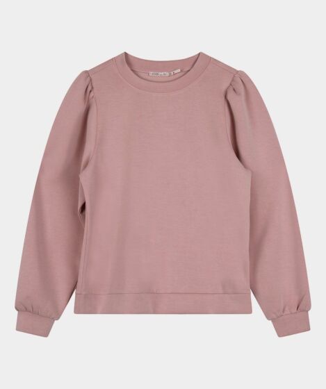 Esqualo sweater puff sleeve modal roze