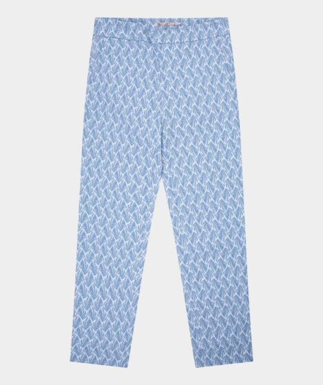 Esqualo trousers pretty blue print