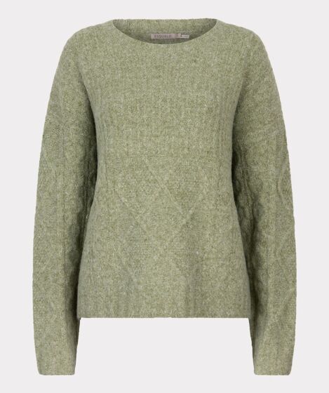 Esqualo Sweater Melange Moss Green
