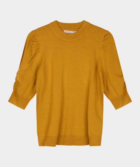Esqualo Basic Gathering Sweater Mustard