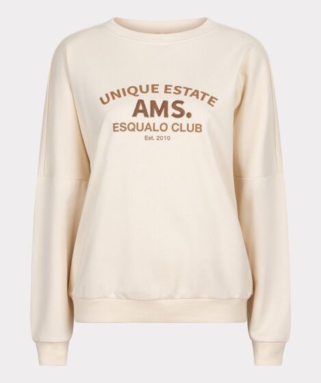 Esqualo Sweater Embriodery Estate Beige