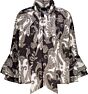Monari Blouse Black Pattern