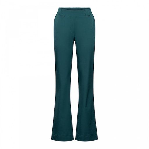 Woman And Co Penelope Flare Travel Broek Dark Teal