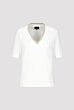 Monari T-shirt met V-Hals Wit
