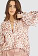 Marc Aurel Blouse van Batist met Luipaardprint
