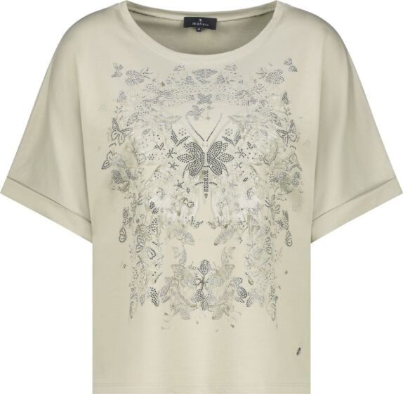 Monari T-shirt Strass Steentjes Bamboo 