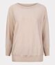 Esqualo Sweater Batwing Lurex Light Sand
