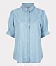Esqualo Blouse s/slv Tencel Blue 