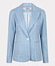 Esqualo Blazer Stretch Block Print Blue 