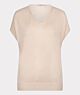 Esqualo Sweater Batwing V-Neck Lurex Ivory