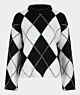 Esqualo Sweater Diamond Jacquard Black/White