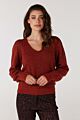 Jansen Amsterdam Bowien Knit V-neck Orange