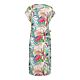Woman &Co Lizzy Multi Leaf Jurk Ecru/Beige