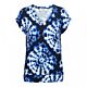 Woman &Co Lucia Tie-Dye Top Dark Navy 