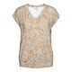 Woman &Co Lucia Fossil Flower Top Pastel Turquoise