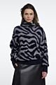 Rino & Pelle Naura Boxy Sweater Grey Big Zebra 