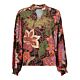Geisha Top Black/Hot Coral