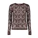 Geisha Top Allover Lace Dark Brown