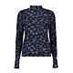 Geisha Top Turtle Rhinestones Dark Blue/Silver