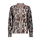 Geisha Blouse Animaldessin Navy/Brown