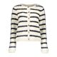 Geisha Cardigan Stripe Hairy Offwhite