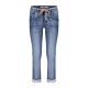Geisha Helen Jeans Turn Up Mid Blue Denim