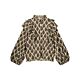 Summum Woman Blouse Print Brodery Pebble Beige