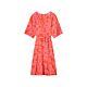 Summum Woman Dress Loose Ikat Mandarin
