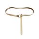 Summum Woman Knotted Belt Logo Ivory 